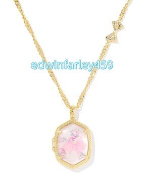 Kendra Scott x LoveShackFancy Daphne Gold Locket Necklace